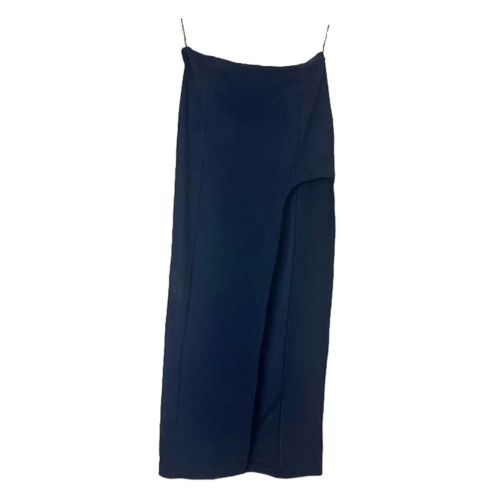 Zara Women's Black Cut Out Slit Maxi Skirt Built‎ In Underwear Size Medium